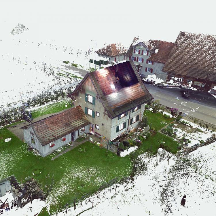 Perspektive aus der Punktwolke